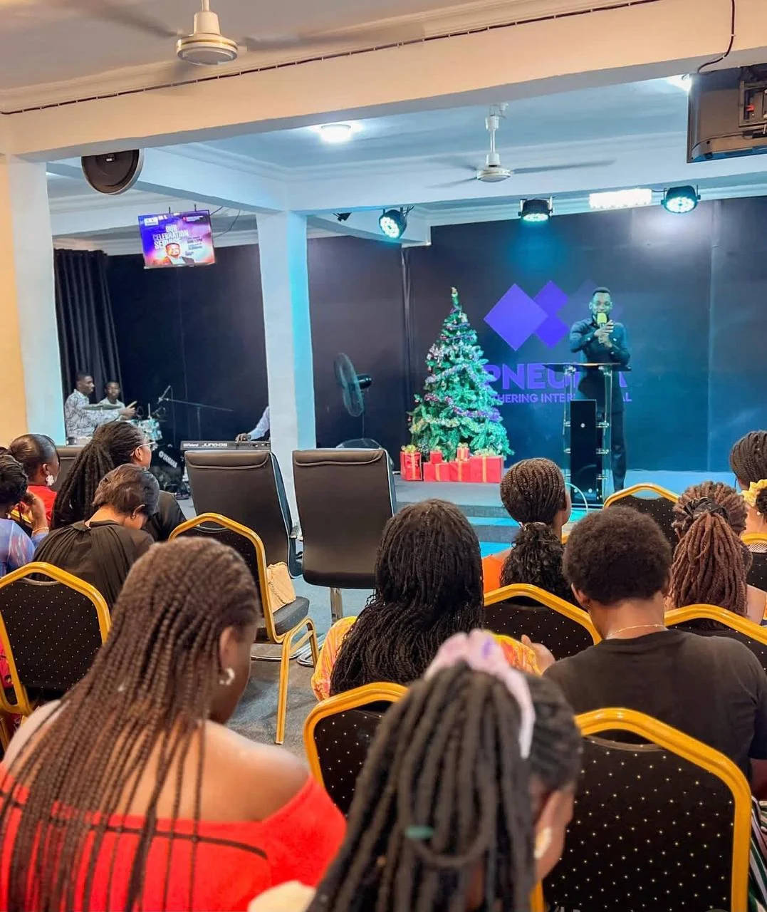 Church fellowship moment