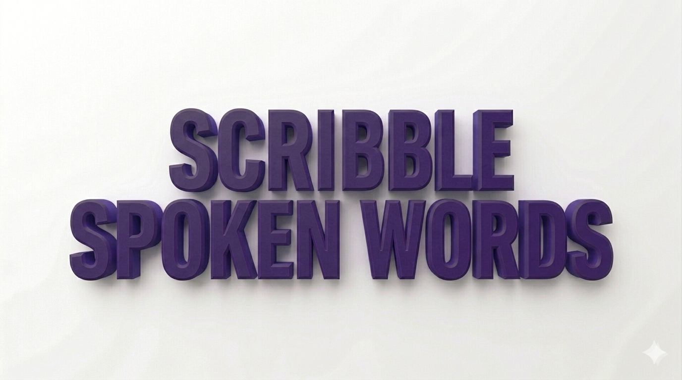 Scribblers Spoken Words Writers Department